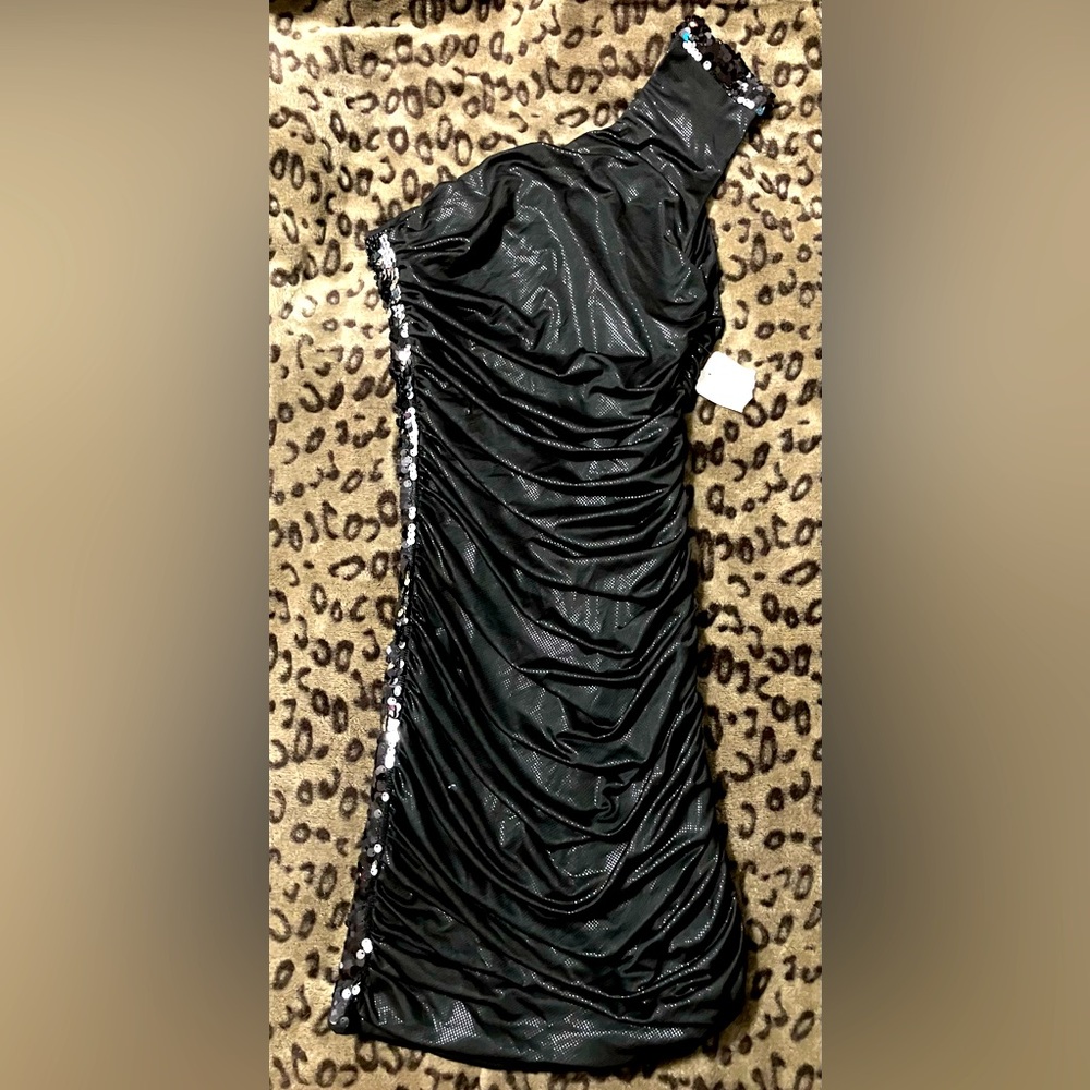 Black Sparkly Sequin Dress in Size Small